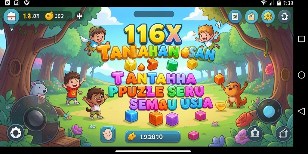Screenshot menunjukkan gameplay menantang dari 116X dengan teka-teki menarik.