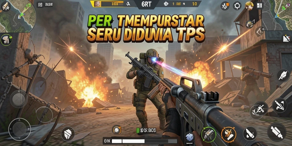 Gameplay dinamis dan seru di 6RT menunjukkan aksi TPS yang mendebarkan.