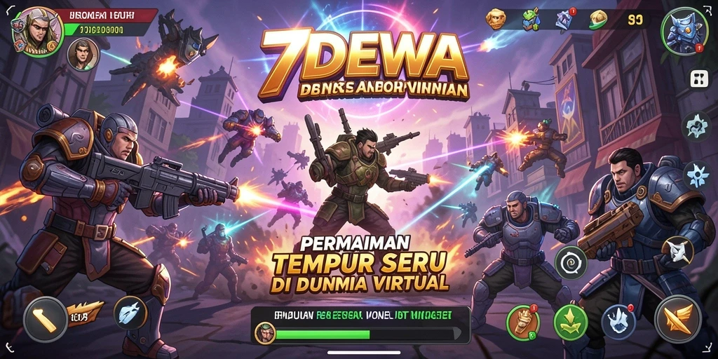 Screenshot utama gameplay TPS yang mendebarkan di 7DEWA.