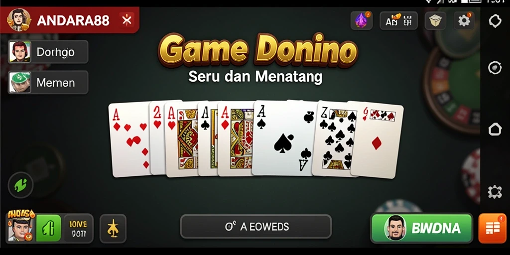 Tangkapan layar gameplay Domino yang menarik di ANDARA88.