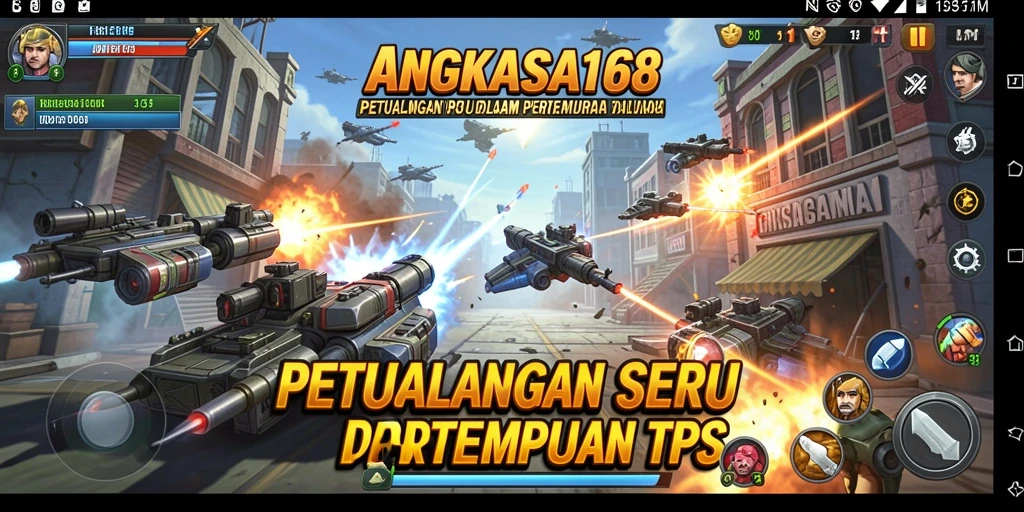 Gambaran gameplay mendebarkan di dunia ANGKASA168.