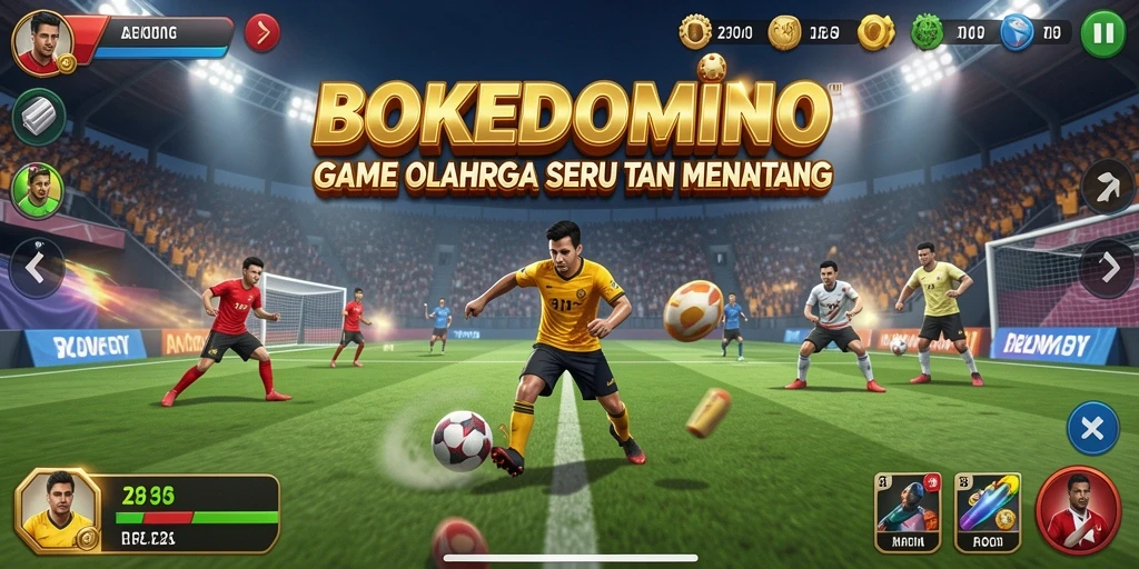 Tampilan gameplay BOKEDOMINO yang seru dan kompetitif.