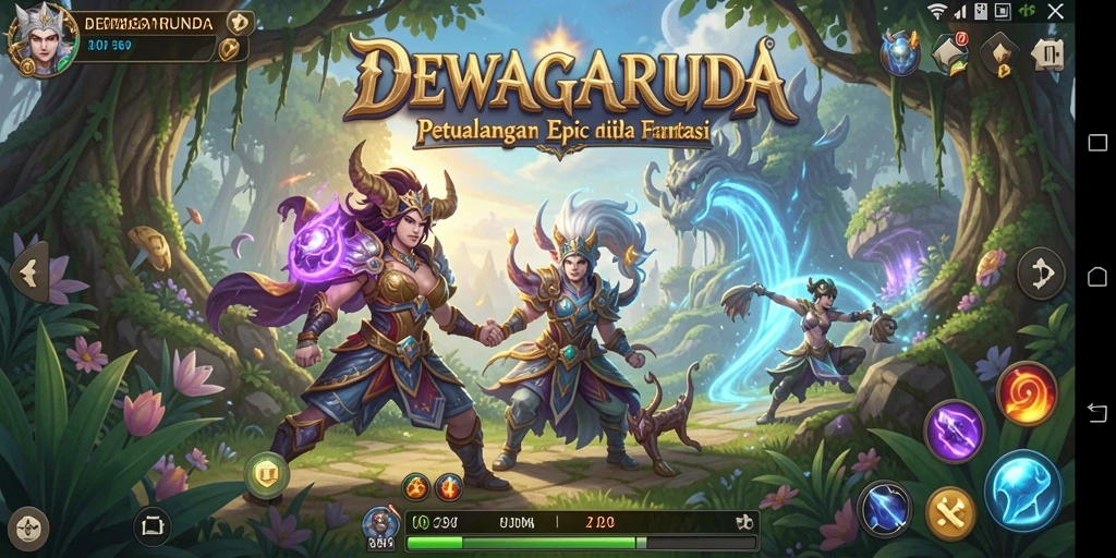 Tampilan gameplay DEWAGARUDA yang seru dan menantang.
