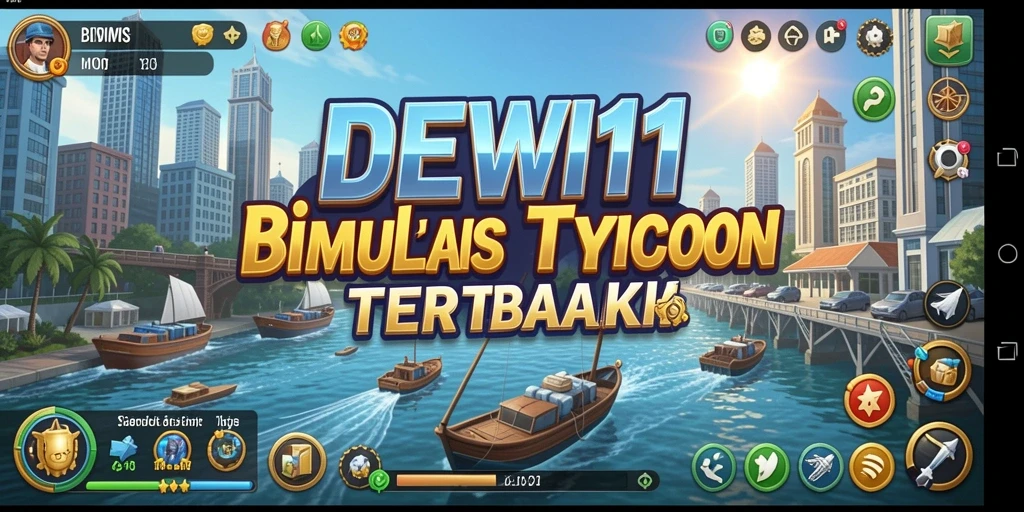 Tangkapan layar gameplay DEWI11 menampilkan interaksi dan strategi bisnis.