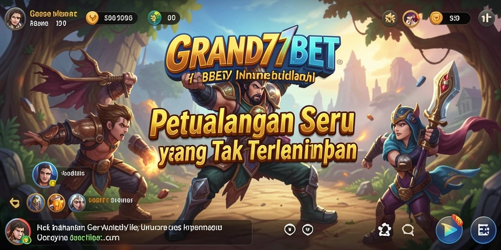 Tampilan screenshot GRAND77BET menampilkan aksi eksplorasi petualangan yang seru.