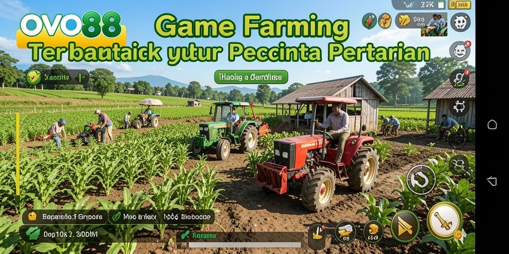 Tampilan screenshot <strong>OVO88</strong> menampilkan keseruan gameplay Farming yang interaktif.