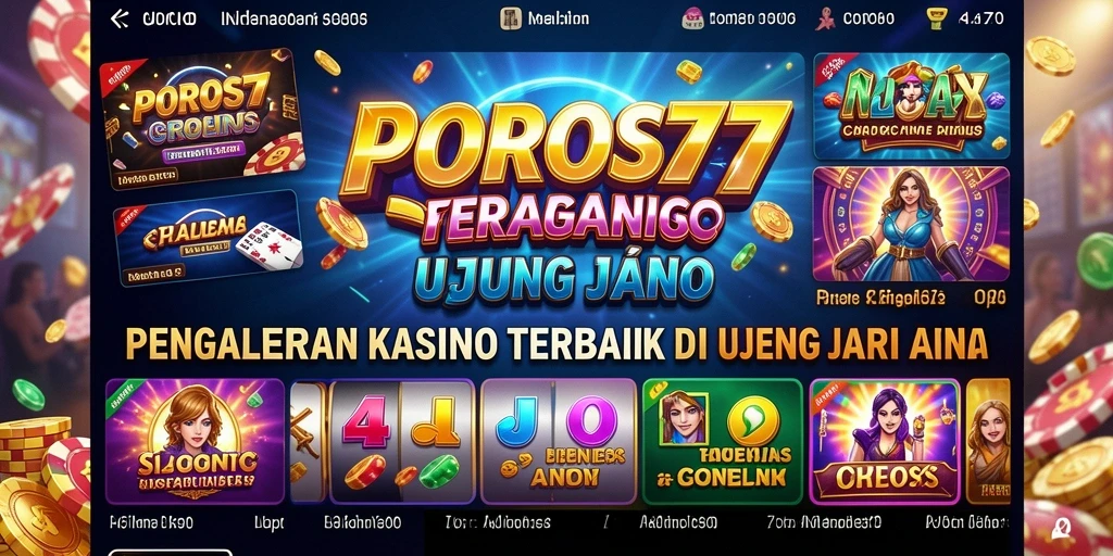 Screenshot utama POROS77 menampilkan gameplay seru dan bonus menarik.