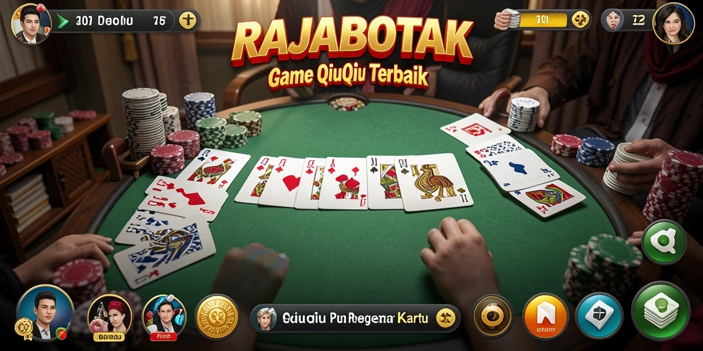 Tampilan gameplay QiuQiu yang seru di RAJABOTAK.