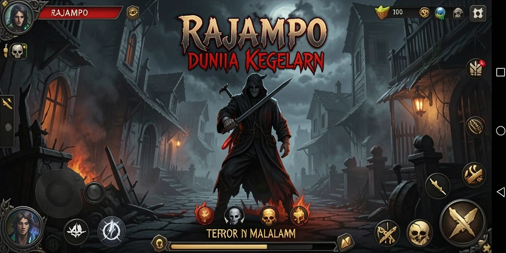 Gameplay menegangkan di RAJAMPO dengan suasana Horror yang mencekam.