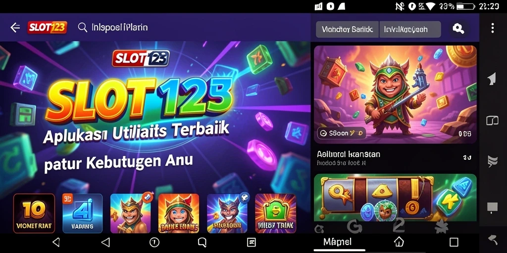 Tampilan utama SLOT123 yang intuitif dan mudah digunakan.
