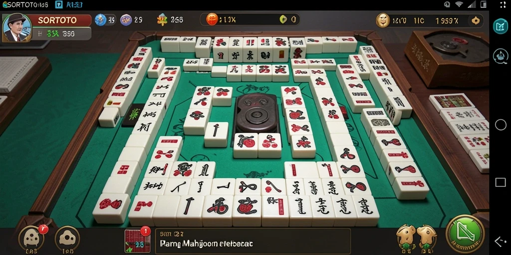 Gameplay Mahjong yang menarik di SORTOTO dengan grafik menawan.