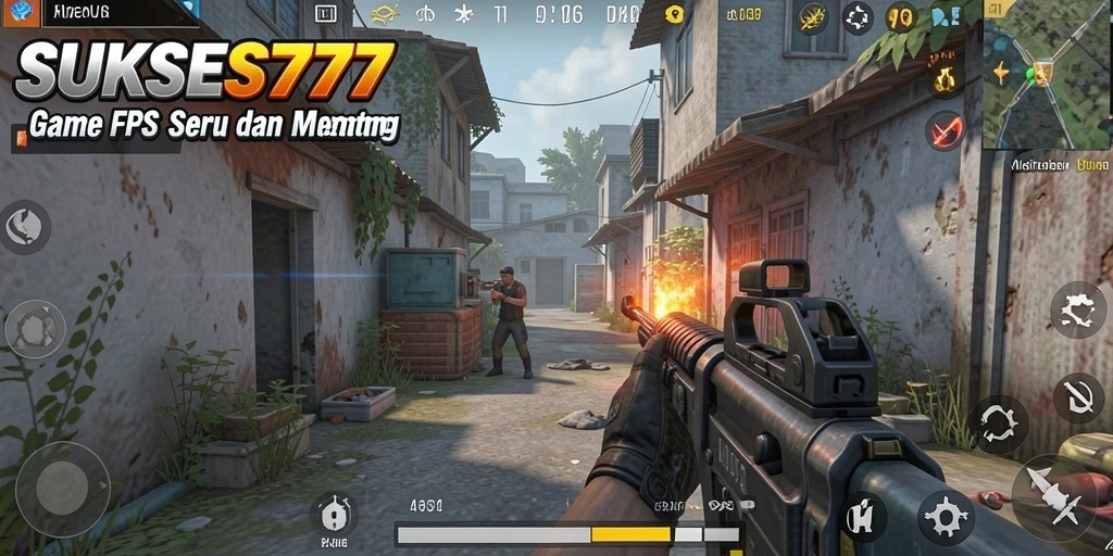 Gambaran gameplay mendebarkan dalam SUKSES777 saat beraksi di medan perang.