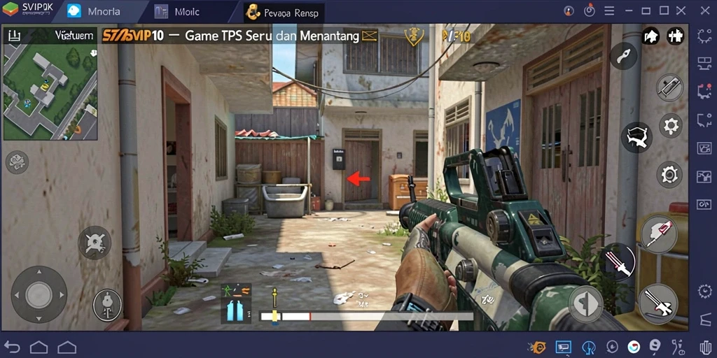 Gameplay seru dan mendebarkan dalam SVIP10.