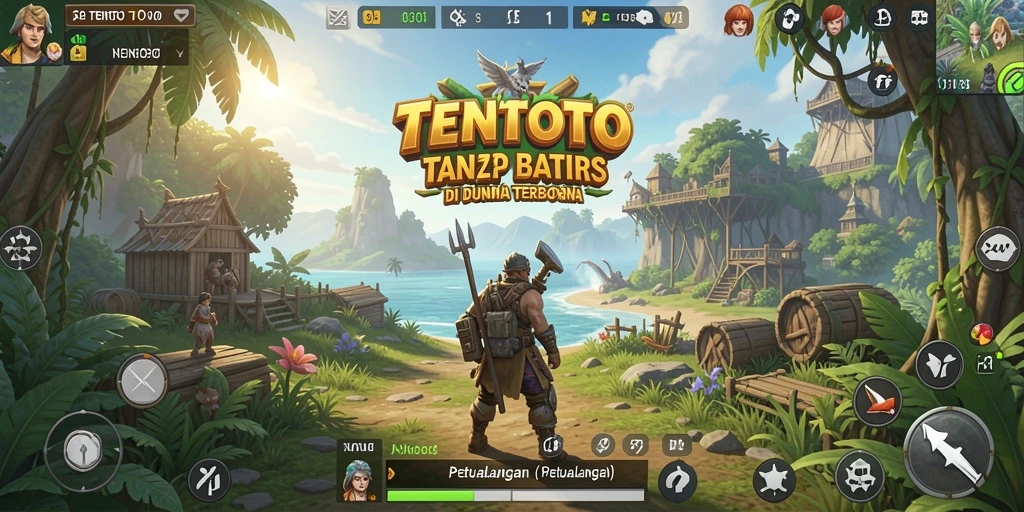 Gameplay seru di dunia terbuka TENTOTO dengan grafik yang menawan.