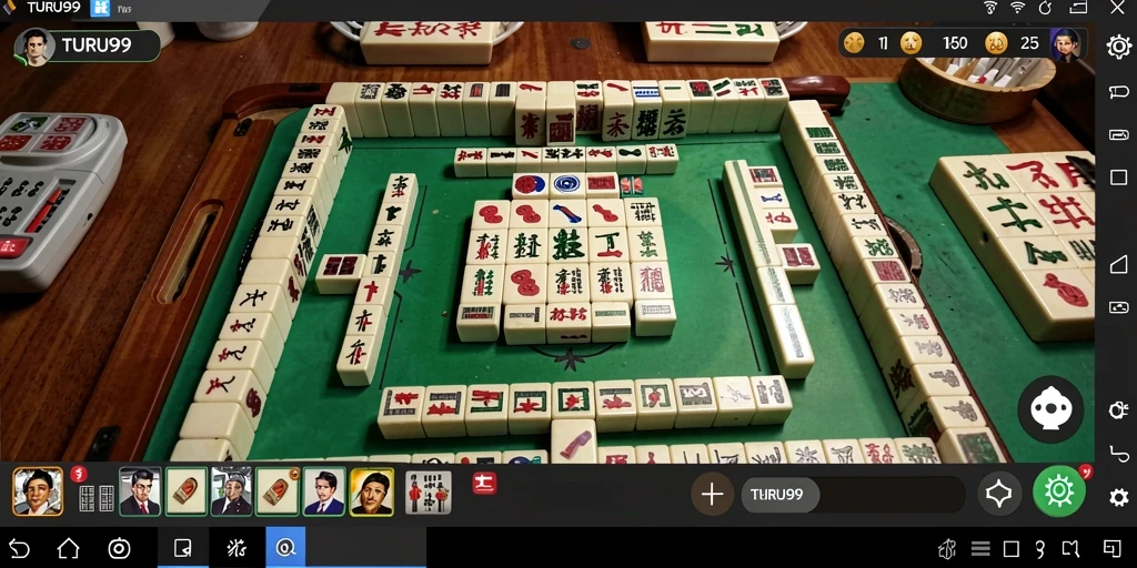 Tampilan gameplay Mahjong yang menarik dan penuh tantangan.
