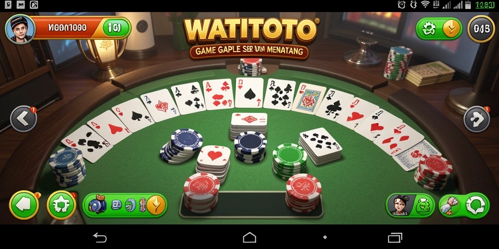 Tampilan gameplay Gaple yang seru dan interaktif.